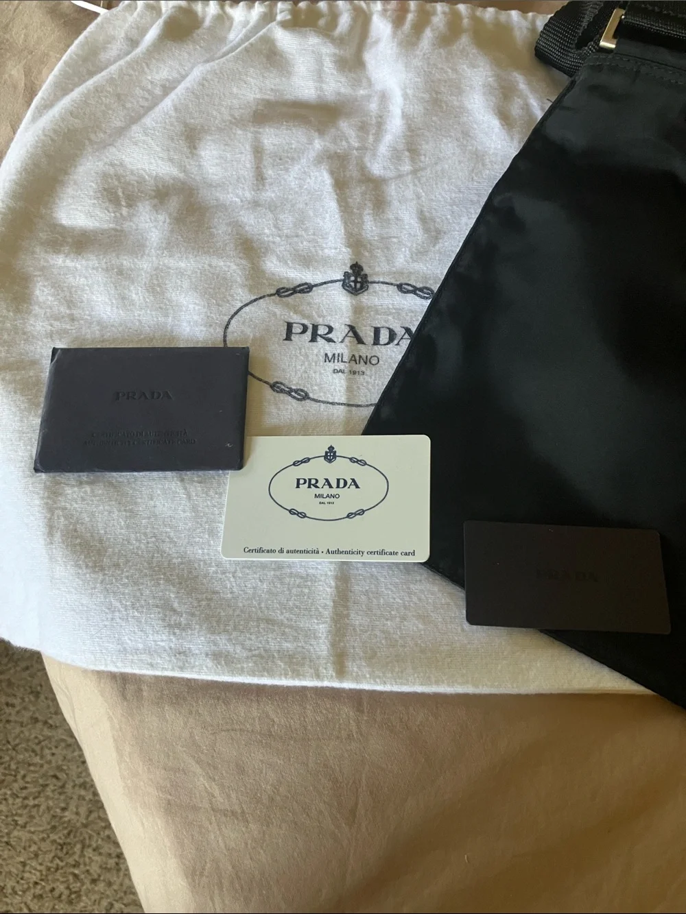 Prada Black Shoulder Bag with Adjustable Strap - Picture 7 of 8